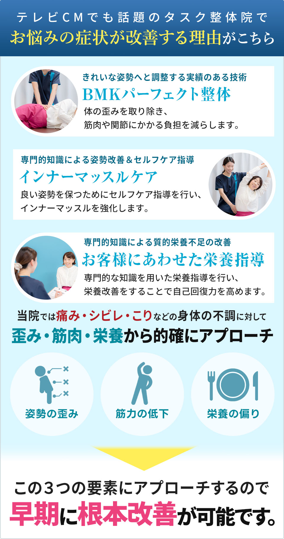 タスク整体院で改善する理由